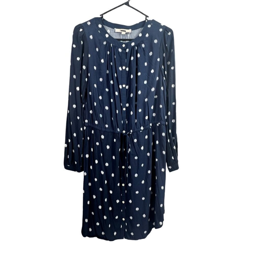 Loft Women's Navy Blue Mid Length Dress